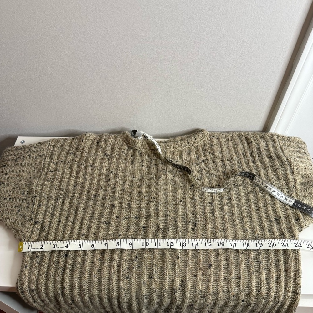 Album by Kenzo Wool Knit Tan and Brown Metallic Pullover Sweater - Small - Picture 5 of 6